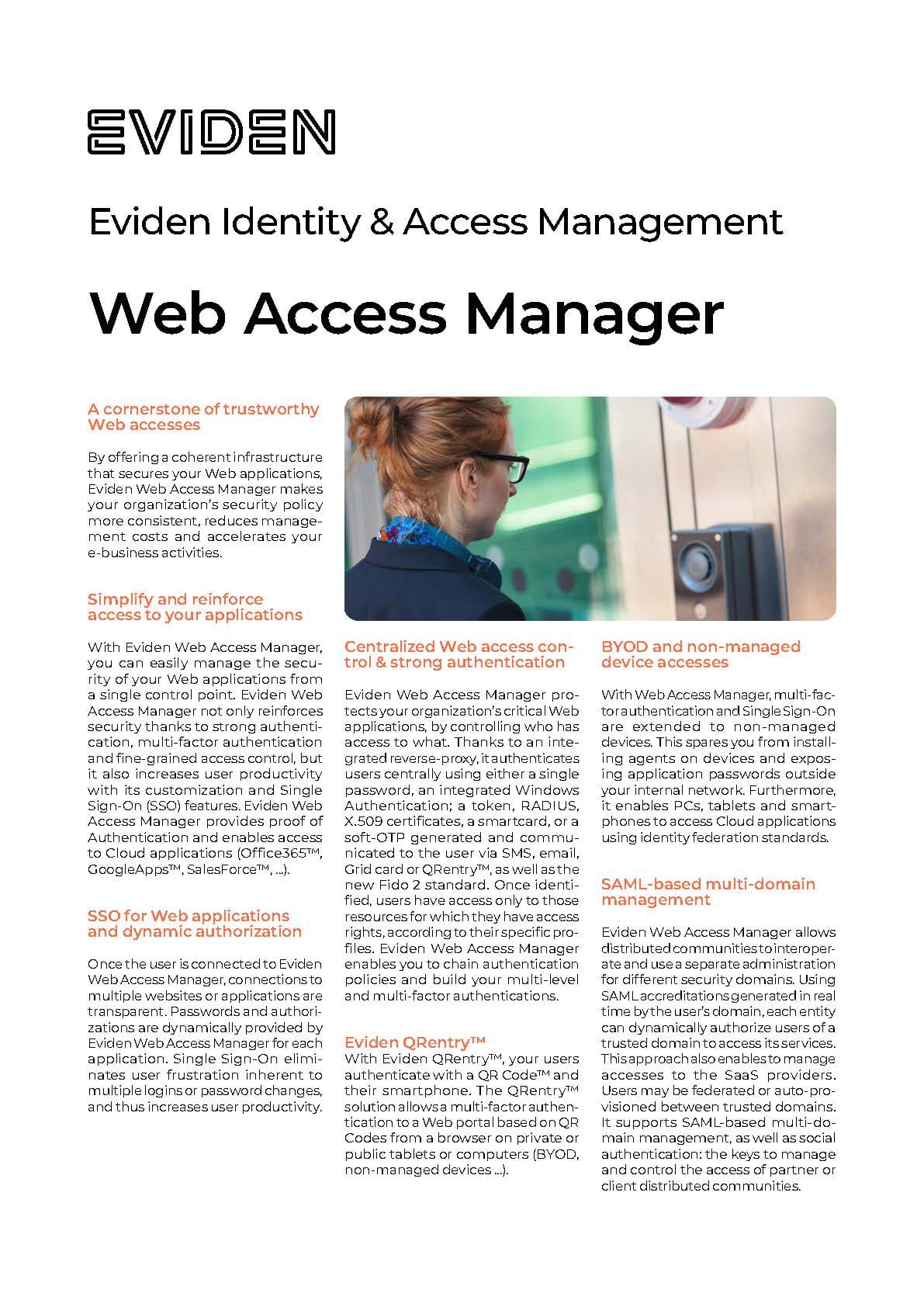 Eviden Web Access Manager - WAM factsheet
