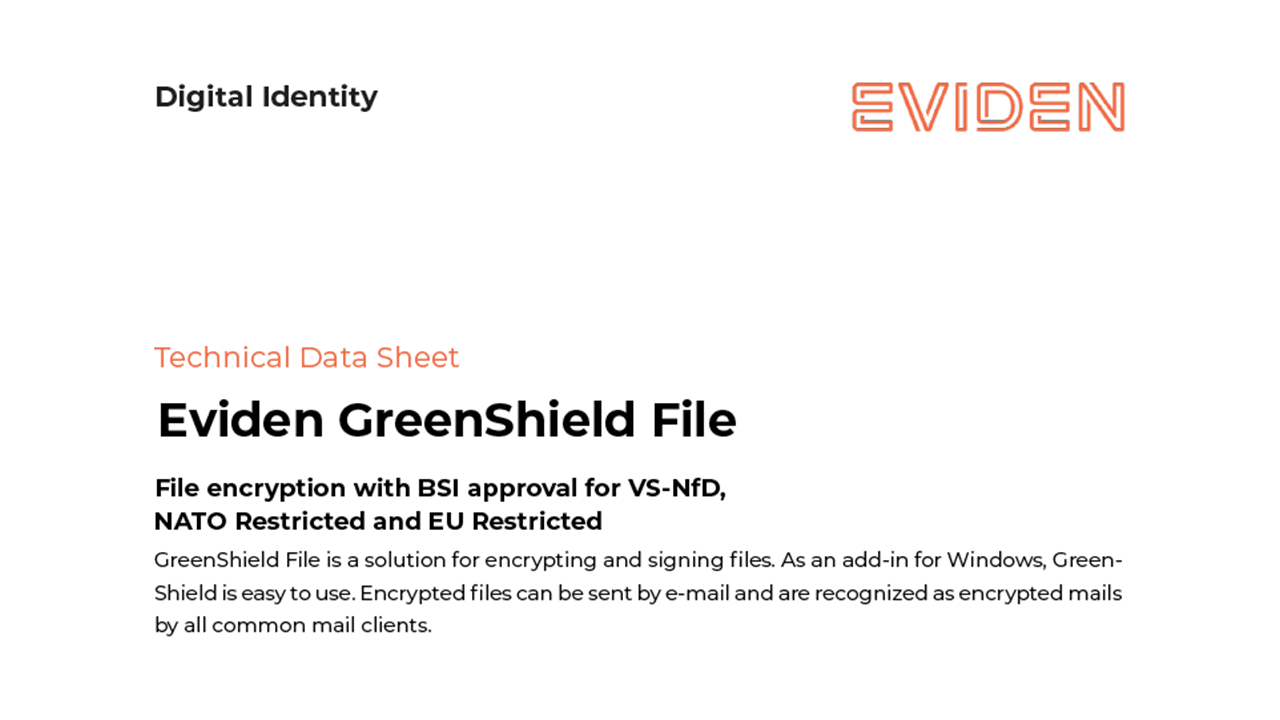 Eviden GreenShield File - Technical Data Sheet